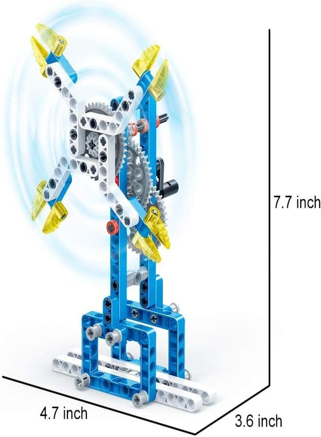 iduino 8 in 1 BanBao Stem Building Toys, DIY STEM Building Blocks Building Set, Kids Educational Toys, Stem Toys for 6 Year Old Boys 271 Pieces, Sceience Discovery Set Engineering Kit Building Blocks 6939 - Image 4